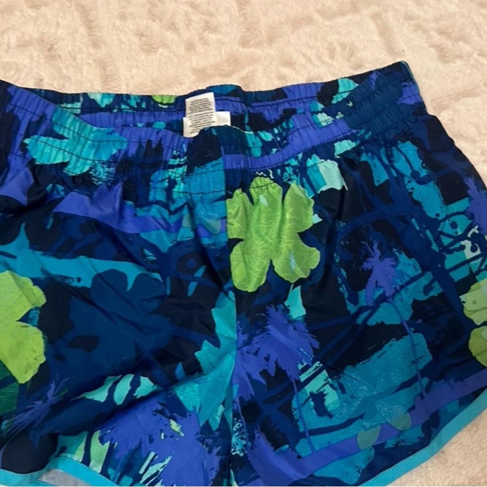 Blue and Green Women's swim Shorts